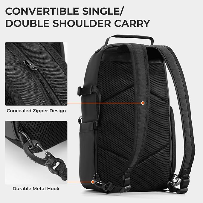 TARION Camera Backpack Sling Bag - 9L Compact Camera Bag 2-in-1 Waterproof - Image 2