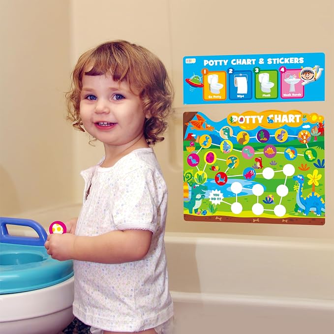 Potty Training Sticker Chart for Kids, 15 Incentive Potty Charts & 630 Stickers - Image 7