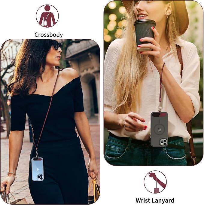 CACOE Phone Lanyard 2 Pcs-1 Pcs Adjustable Neck Strap, Universal Crossbody - Image 5
