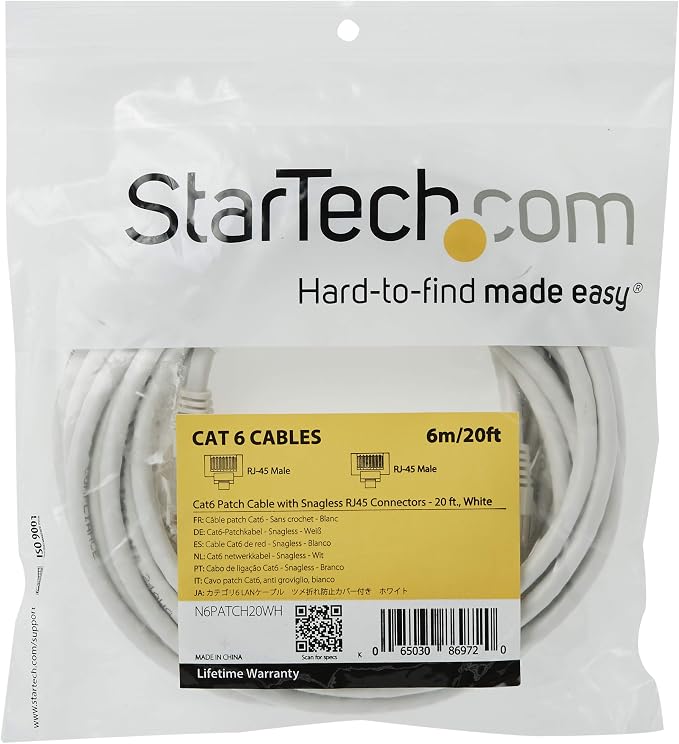StarTech 20ft CAT6 Ethernet Cable - Image 4