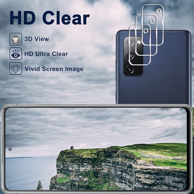 Galaxy S20 FE 5G Screen Protector + Camera Lens Protector, HD Tempered Glass - Image 5