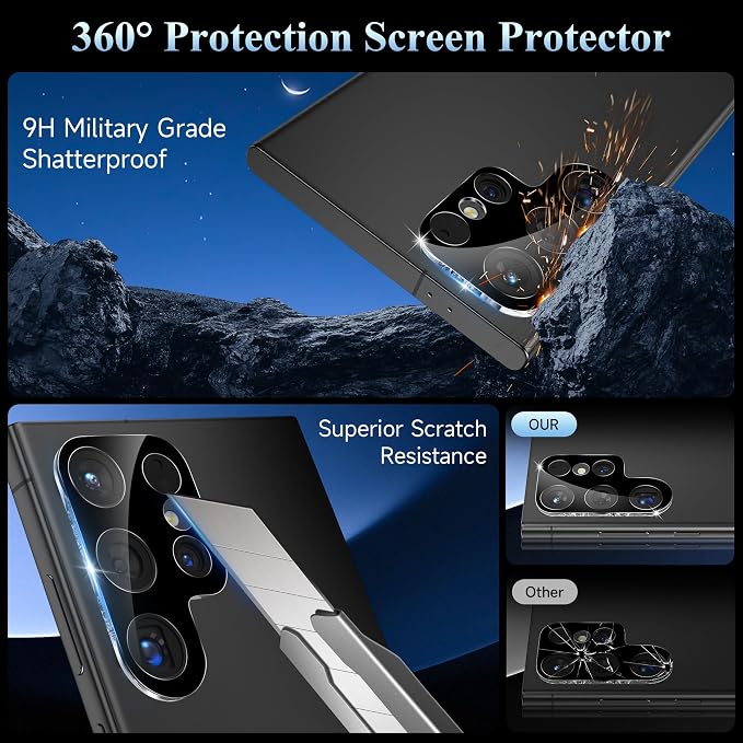 4 Pack Camera Lens Screen Protector - Image 3