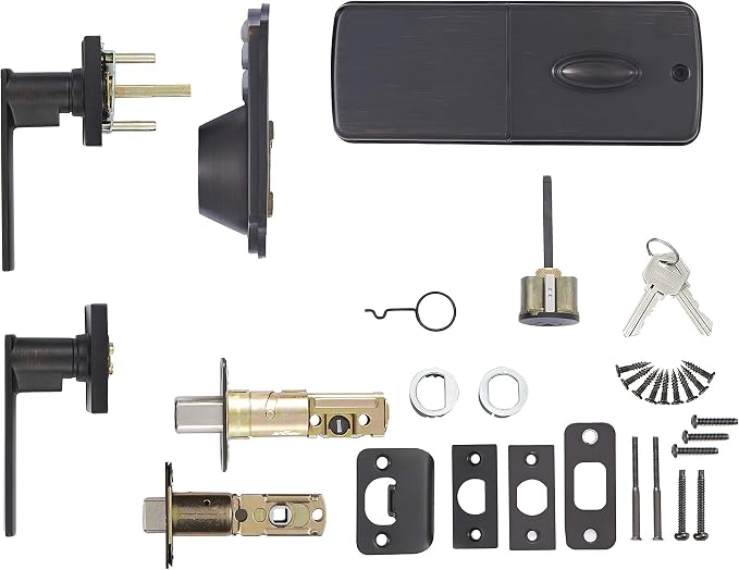 Amazon Basics Traditional Electronic Keypad, Keyless Entry Door Lock Deadbolt - Image 3