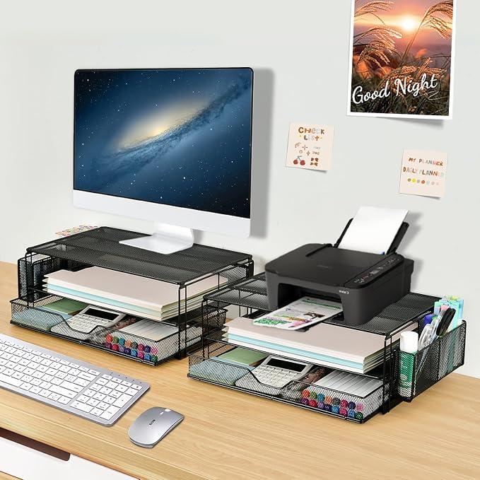 AUPSEN 2 Tier Computer Monitor Stands - Image 5