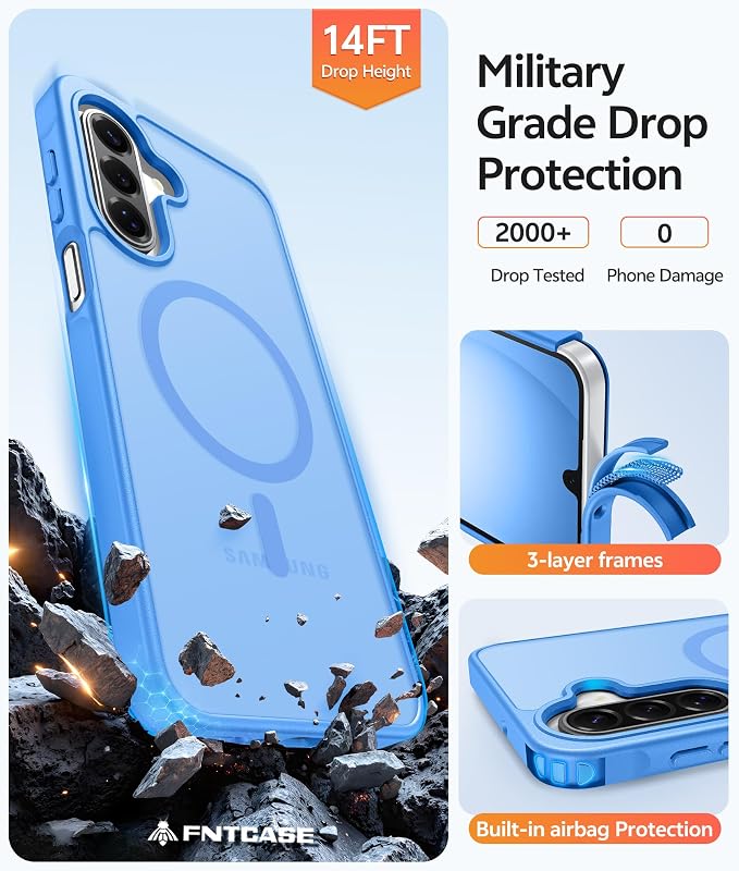 FNTCASE for Galaxy A17/A16 5G Phone Case: for Samsung A17 Cases Matte - Image 5