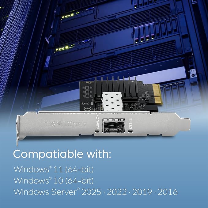 TRENDnet 10 Gigabit PCIe SFP+ Network Adapter, TEG-10GECSFP, Convert A PCIe - Image 4