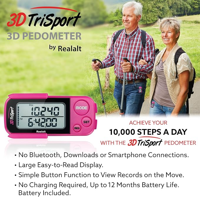 Realalt 3DTriSport 3D Walking Pedometer - Image 6