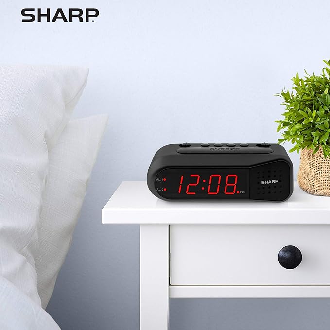 Sharp Easy-Set Digital Alarm Clock - Image 6