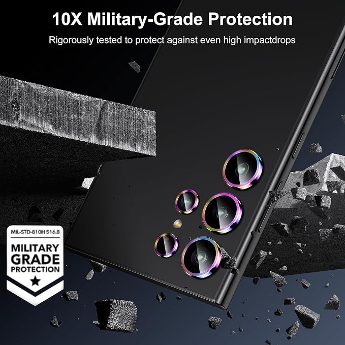 WSKEN for Samsung Galaxy S24 Ultra Camera Lens Protector, Ultra Thin Scratch - Image 4