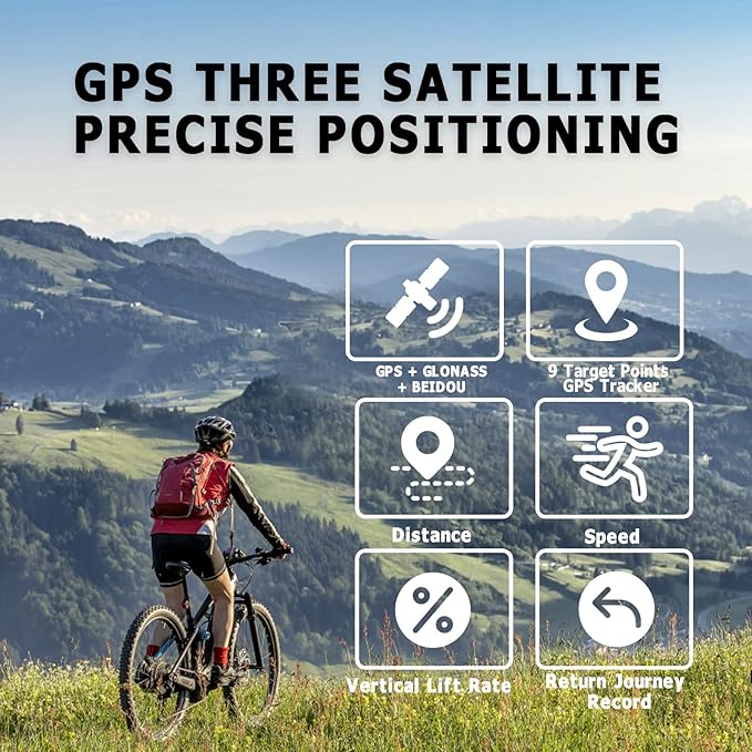 Altimeter GPS Digital Waterproof Outdoor Altitude Pre-Warning Remind Compass - Image 2