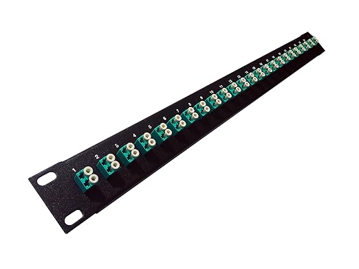 Ultra Spec Cables 24 Port LC Fiber Patch Panel 10Gb/40Gb Multimode 19" by UltraSpecCables