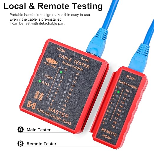 HDMI Tester Portable High Definition Network Cable Tester Checker - Image 4