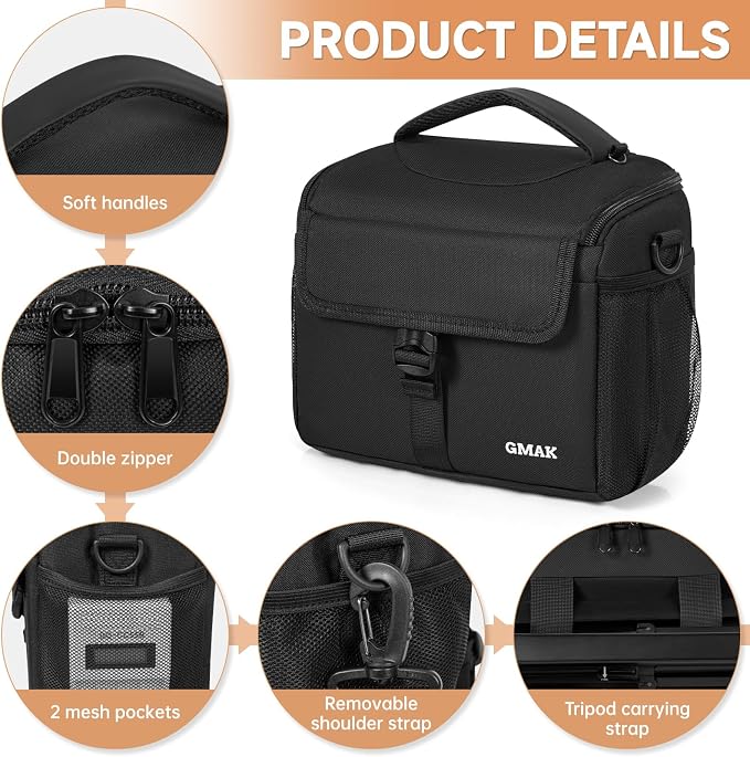GMAK Waterproof Camera Bag for Photographers, Anti-shock Camera Shoulder Bags - Image 4