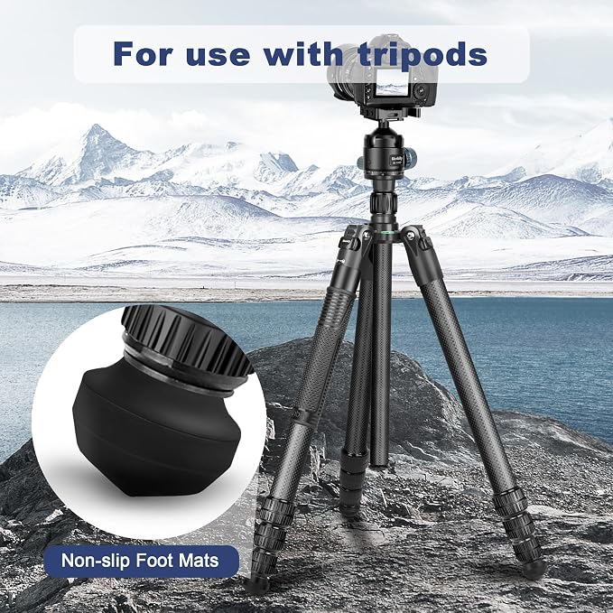 Manbily Universal Tripod Rubber Foot Spike, Anti-Slip 3/8" Rubber Feet - Image 6