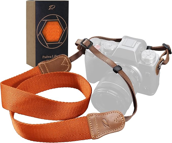 Padwa Lifestyle Orange Camera Strap by PadwaLifestyleCameraStrap