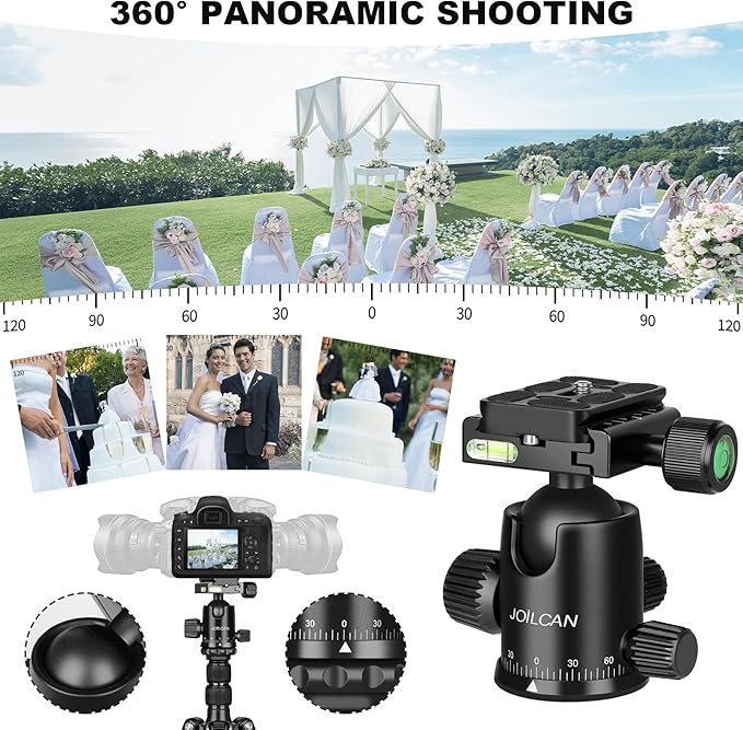 80/85 inches Heavy Duty Tripod for Camera and Phone, DSLR Binoculars Spotting - Image 6
