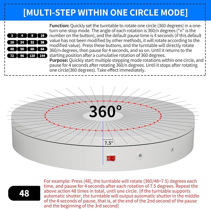 Programmable Motorized Electric Turntable Rotating Display Stand Rotating - Image 5