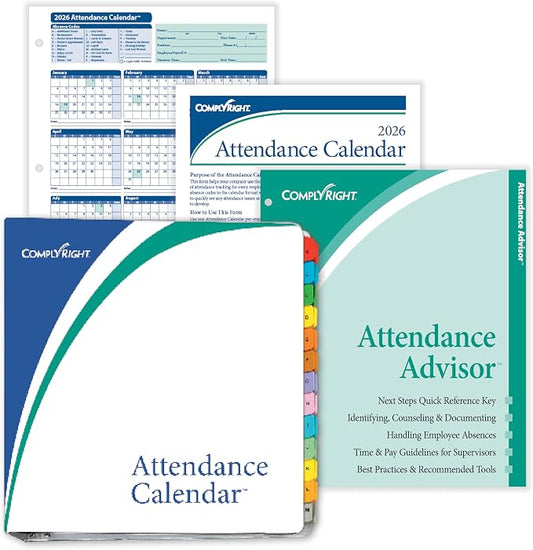 ComplyRight 2026 Attendance Calendar Kit by ComplyRight