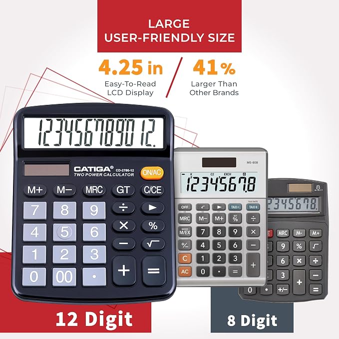 CATIGA Desktop Calculator 12 Digit - Image 2