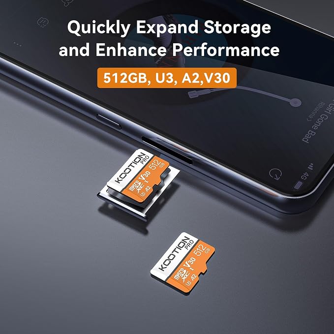 KOOTION 512GB Micro SD Card Up to 170MB/s, microSDXC UHS-I Memory Card - Image 8