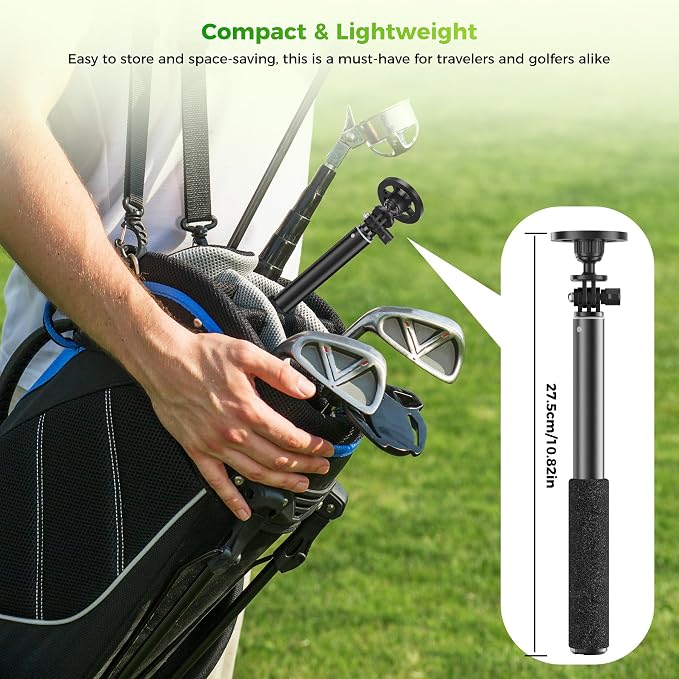 Ground Golf Selfie Stick to Record Swing, Magnetic Phone Spike Stake Mount - Image 5