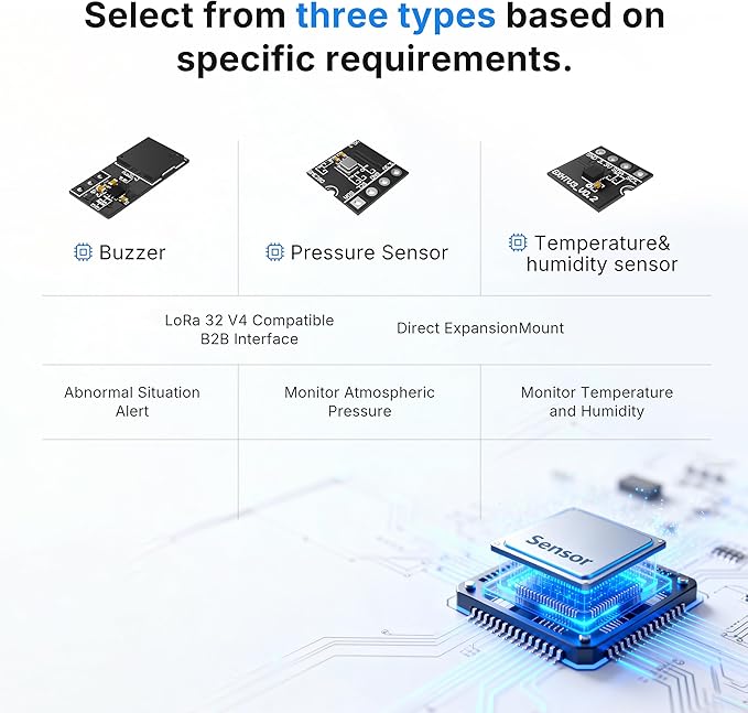 Heltec ESP32 LoRa V4 Development Board Tempered Glass Sensor Kit - Image 5