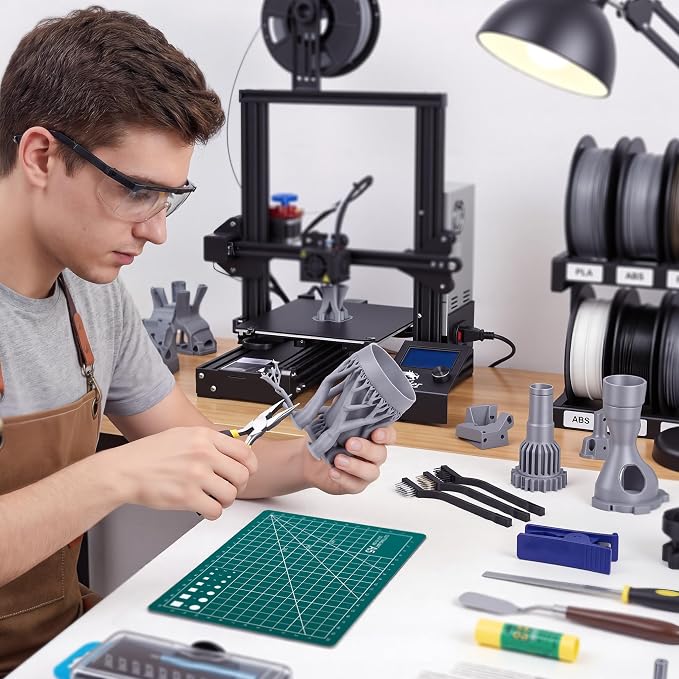 YEETIN 45 Pieces 3D Printer Tools Kit, 3D Printing Accessory Includes Deburring - Image 7
