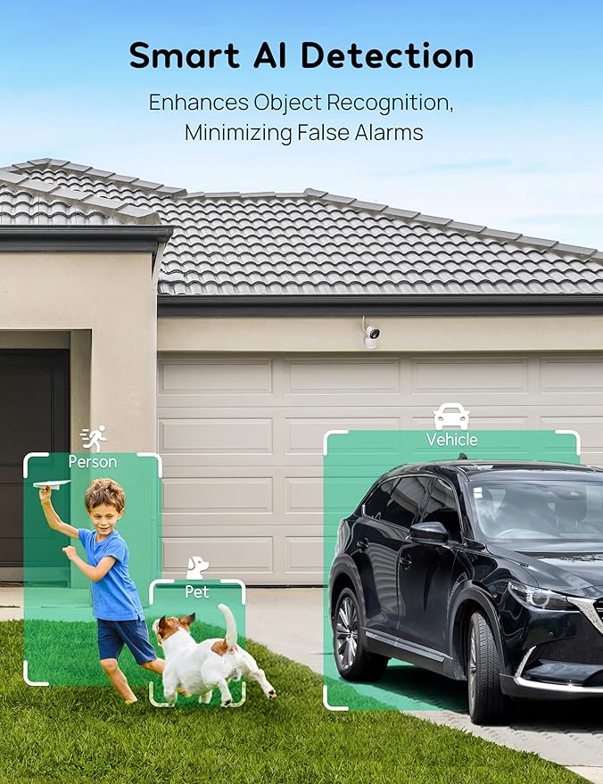 winees Security Cameras Outdoor, Wired 2K Wi-Fi Cameras - Image 3