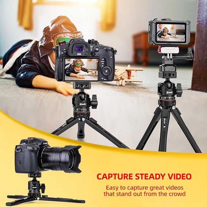 Zeadio Heavy Duty Metal Tripod Kit: - Image 4