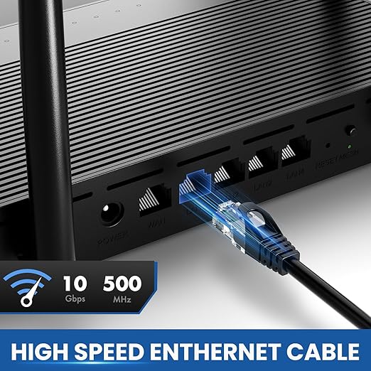 Ultra Clarity Cables Cat6 Ethernet Cable 6 Feet 6 Pack, High-Speed 10Gbps 500Mhz - Image 2