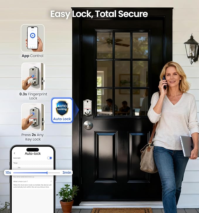 Veise VE017-K Fingerprint Smart Lock - Image 6