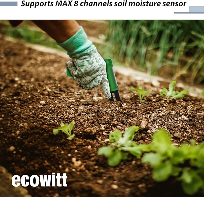 ECOWITT WH0291 Soil Moisture Tester Plant Soil Moisture Sensor Meter - Image 8