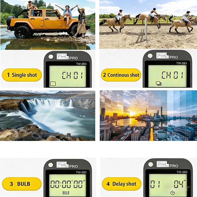 Pixel Timer Shutter Release Remote Control TW283-DC2 Remote Release - Image 4