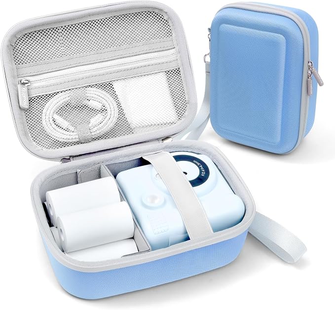 Kids Instant Print Camera Case, Shockproof Storage Bag Compatible by KrypthosCase