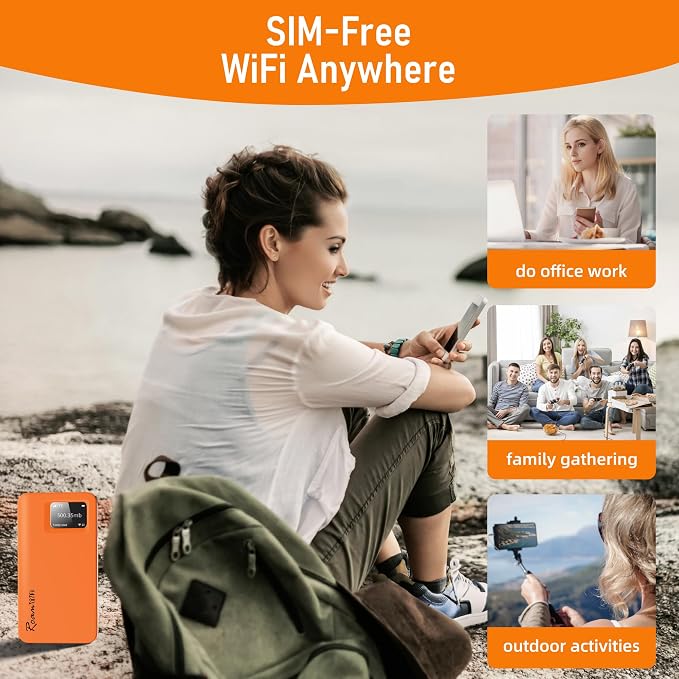 RoamWiFi 4G LTE WiFi Mobile Hotspot Router, Worldwide Portable High Speed - Image 6