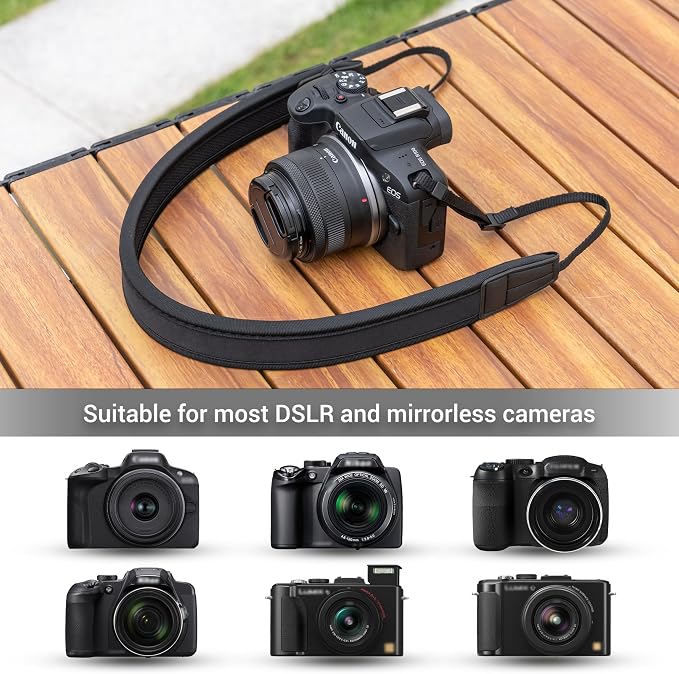 JJC Neck Strap for Canon EOS R50V R50 R100 M50 Mark II Nikon Sony Fujifilm - Image 3