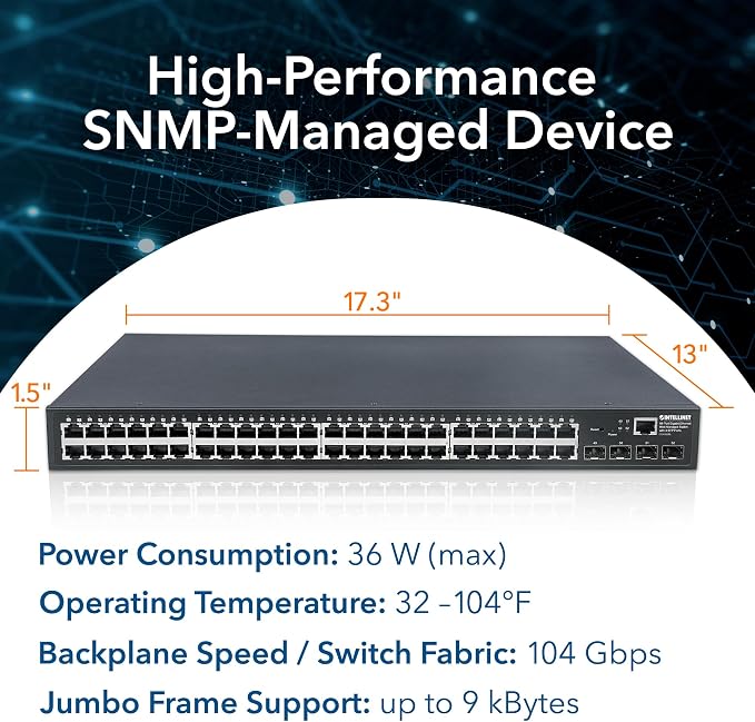 Intellinet 48 Port Web Managed Gigabit Ethernet Switch - Image 6