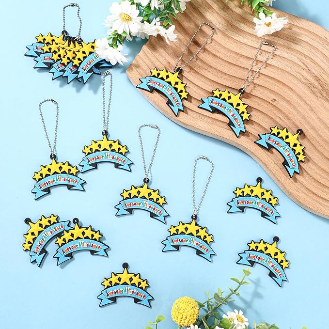 50 Pcs Awesome Attendance Silicone Tags - Image 5
