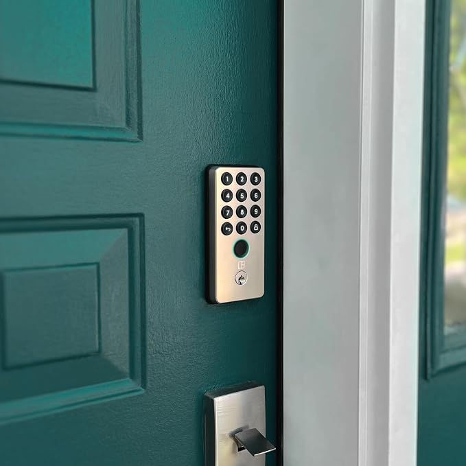 igloohome Deadbolt Go Smart Lock w/Fingerprint, Digital Keys, Remote PIN Codes - Image 10