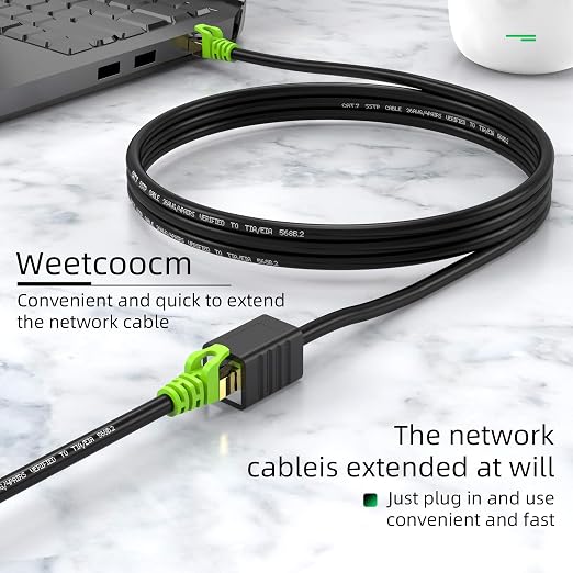 Ethernet Extension Cable 30ft, Network Cat6a Extension Patch Cable RJ45 Cords - Image 5