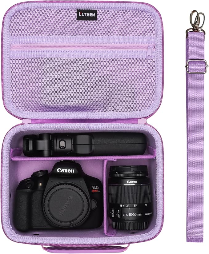 Camera Case Compatible with Canon EOS Rebel T7/R50/R6 Mark II/R100/R50 by LTGEM