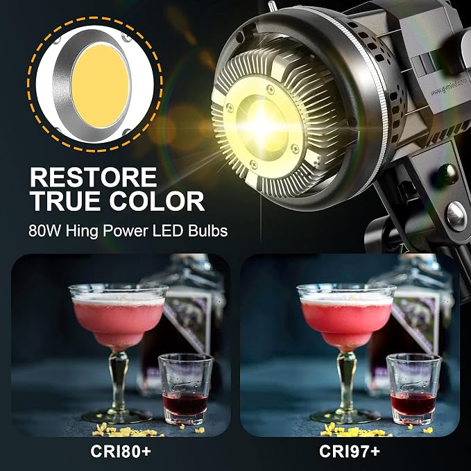 GVM Great Video Maker 80W CRI97+ Video Lights - Image 2