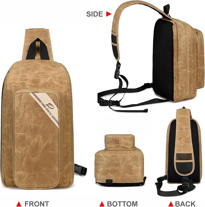 Padwa Lifestyle Khaki Crossbody Camera Bag - Image 4