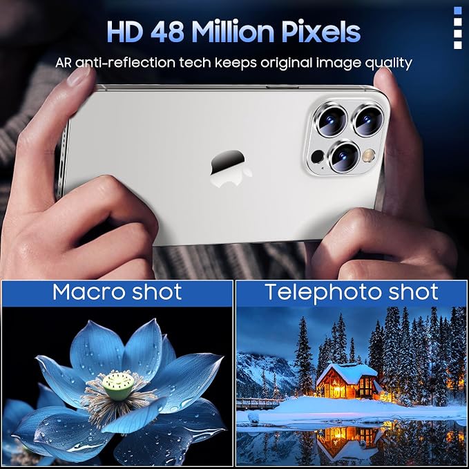 Uyiton Compatible with iPhone 15 Pro/iPhone 15 Pro Max Camera Lens Protector - Image 2