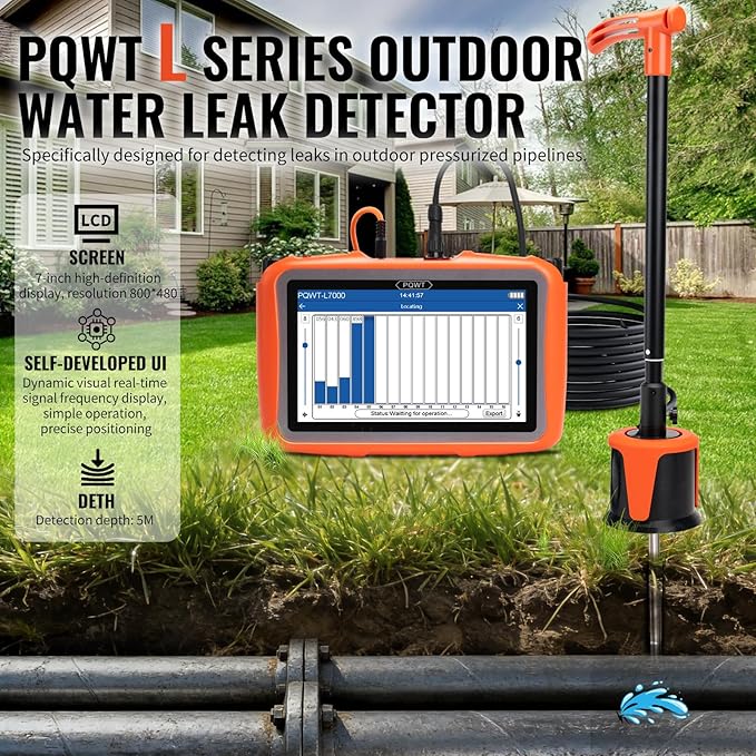 L4000 Underground Water Leak Detectors Indoor Outdoor Wall Water Pipe Detector - Image 2