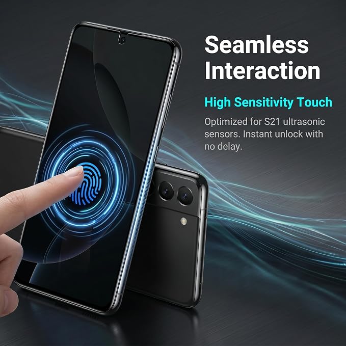 2 Pack Galaxy S22 Plus Privacy Screen Protector, Anti-Scratch, Bubble-Free - Image 6