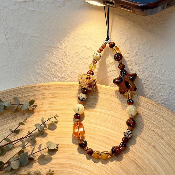 Cute Beaded Camera Wrist Strap for Phone, Digital Camera Charm Lanyard - Image 2