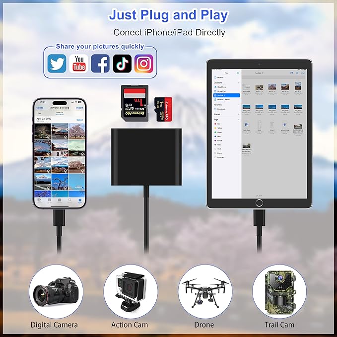 SD Card Reader for iPhone, Memory Card Reader - Image 3