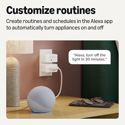 Amazon Basics Smart Plug with Timer Function, Voice Control, WiFi Outlet - Image 4
