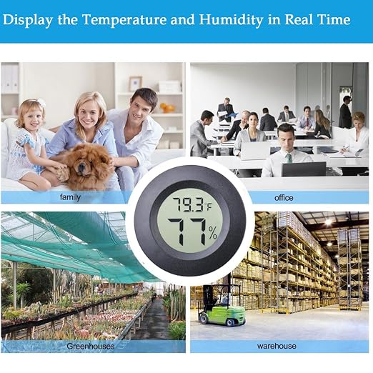 2-Pack Mini Hygrometer Thermometer Fahrenheit or Celsius Meter Digital LCD - Image 6